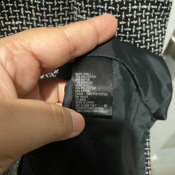 Tahari tweed black dress size 12 - Picture 9 of 10